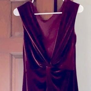 Holiday dress Laundry by Shelli Segal maroon velvet red dress